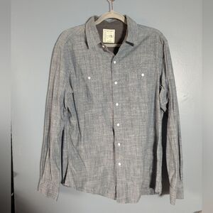 Colours Alexander Julian Western Denim Style 100% Cotton Longsleeve Button Large